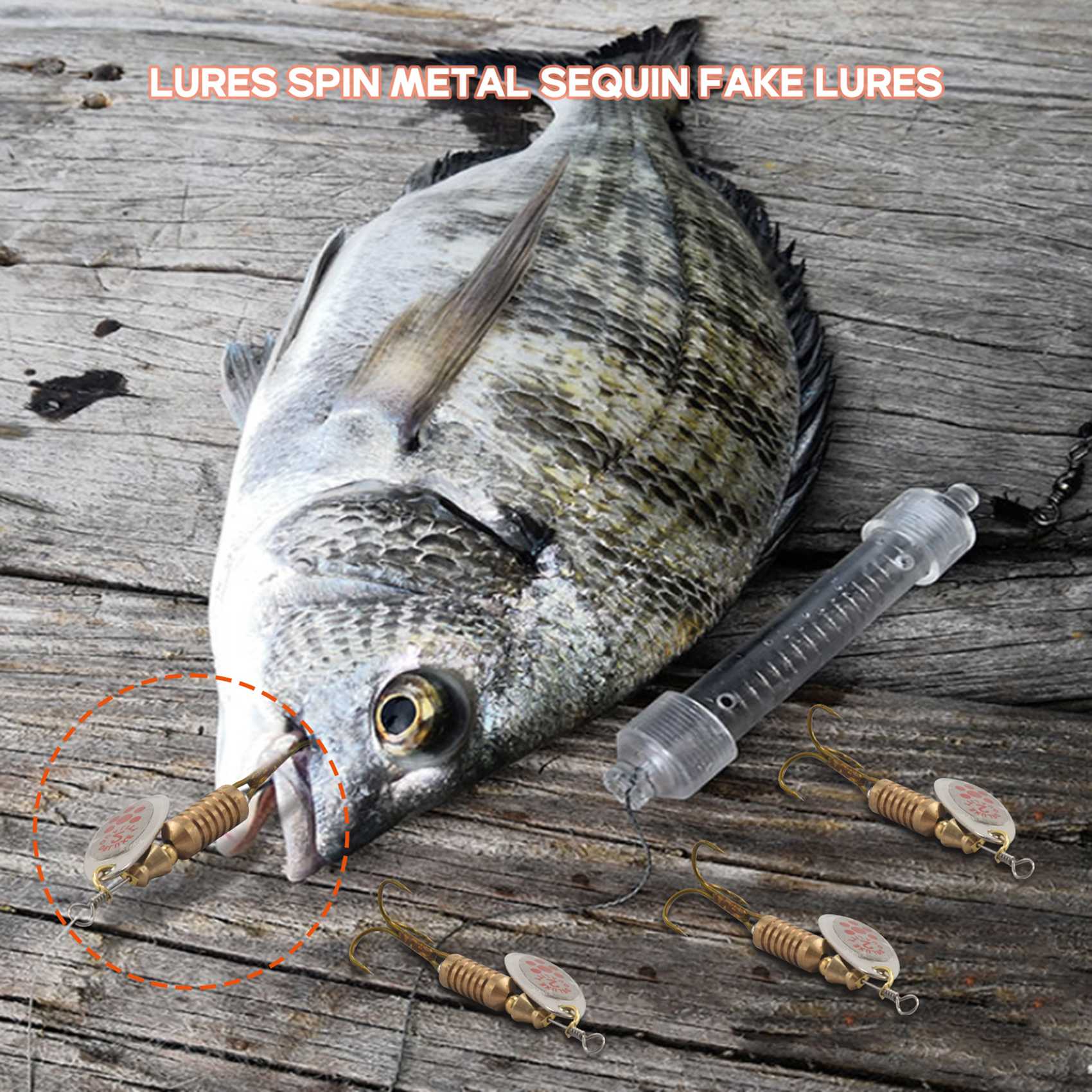 Fishing Lure Blade Bait - AS98-10 Pieces Spoon Lure With Blade