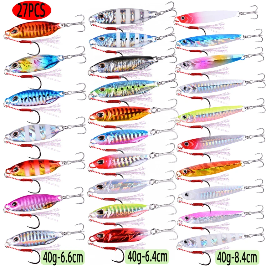 27PCS Mix Metal Jigs Fishing L - Fishing Lure Spoon ulasan dan harga