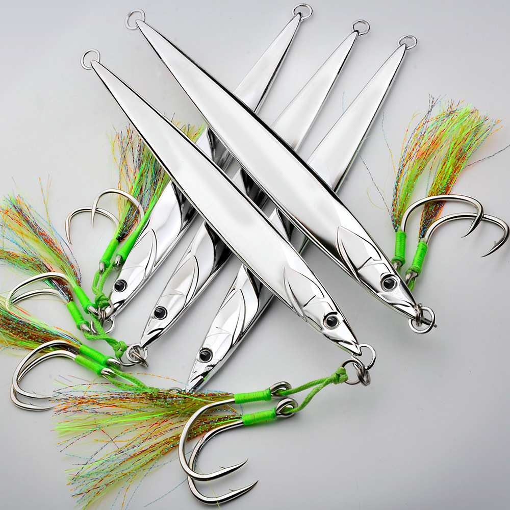 LHFSH 180g-300g Metal Jigging  - Fishing Lure Spoon ulasan dan harga