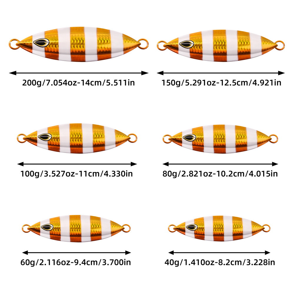 1PC Slow Jig 40g 60g 80g 100g  - Fishing Lure Spoon ulasan dan harga