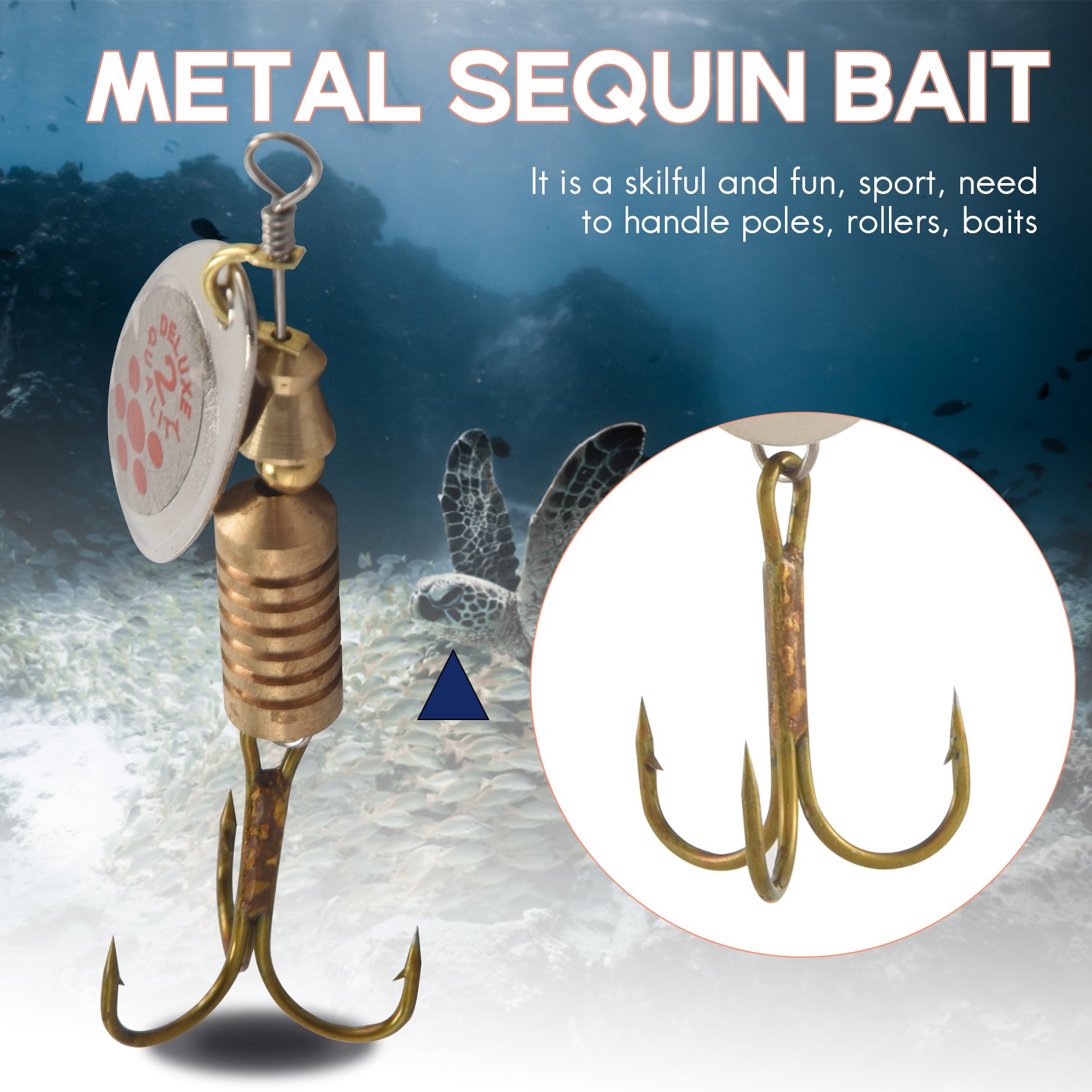 AS98-10 Pieces Spoon Lure With - Fishing Lure Blade Bait ulasan dan harga