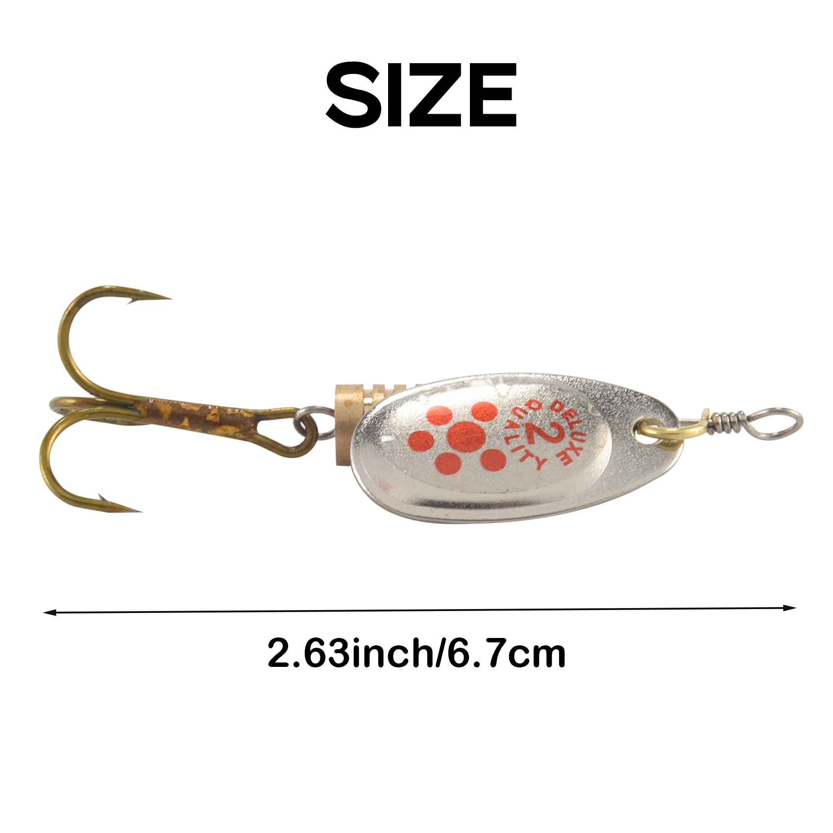 AS98-10 Pieces Spoon Lure With - Fishing Lure Blade Bait ulasan dan harga
